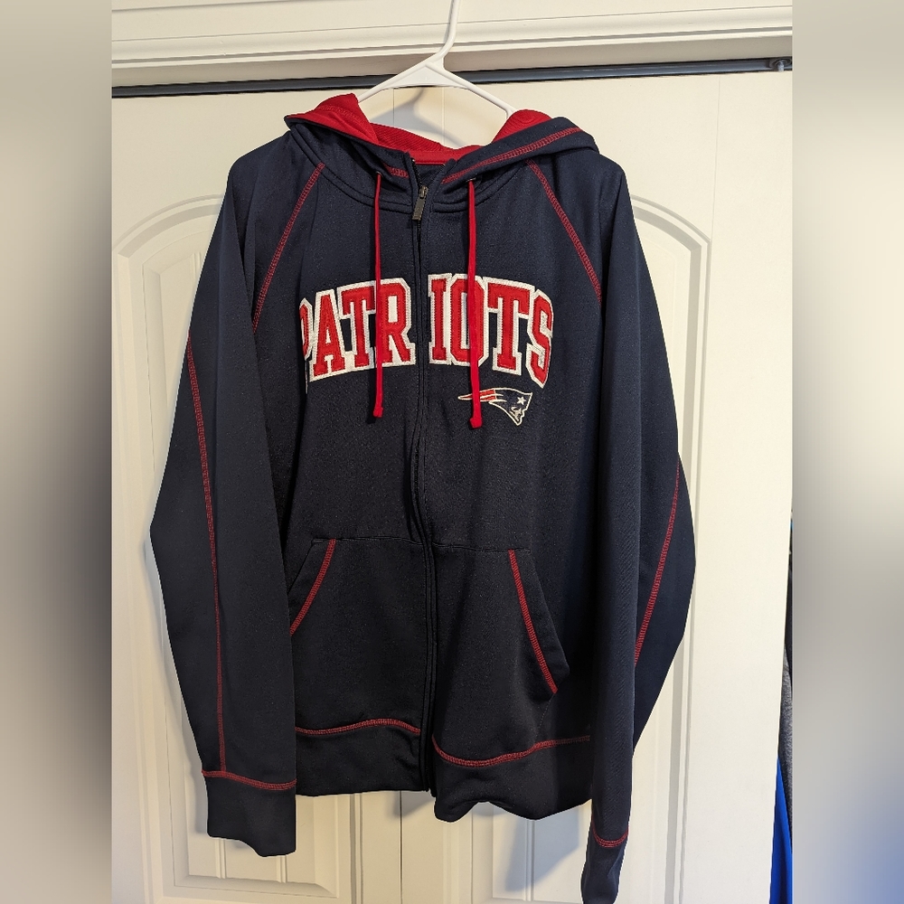 Patriots zip up hoodie